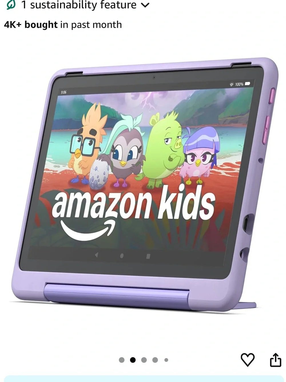 Amazon Fire HD 10 Kids Pro tablet, ages 6-12. Bright 10.1